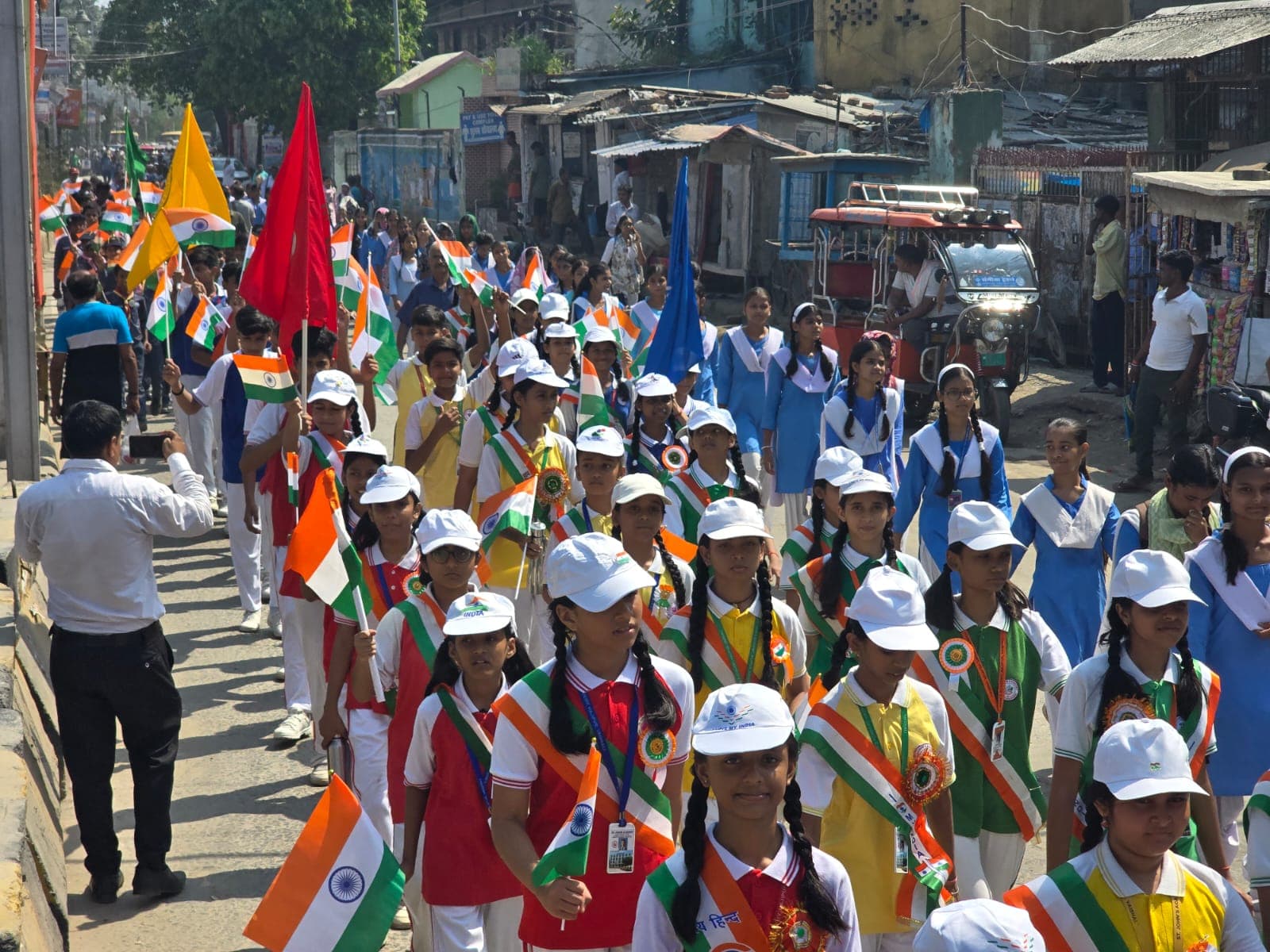 देशभक्ति के नारों से गूंजा हाजीपुर