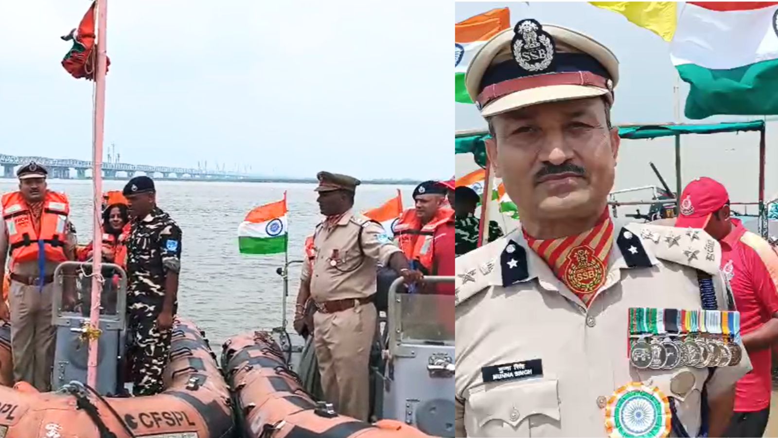 जवानों ने दिया सुरक्षा का संदेश
