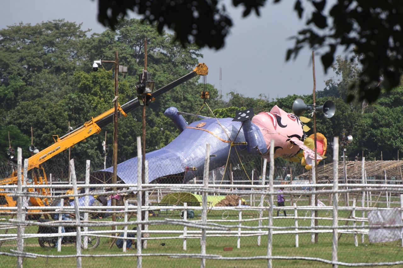 vijayadashami ravan dahan 2023 in gandhi maidan patna