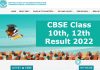 Cbse Class 10Th 12Th Result 2022
