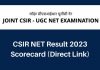Csir Ugc Net Result 2023 Updates
