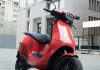 Ola Electric Scooter Red Color