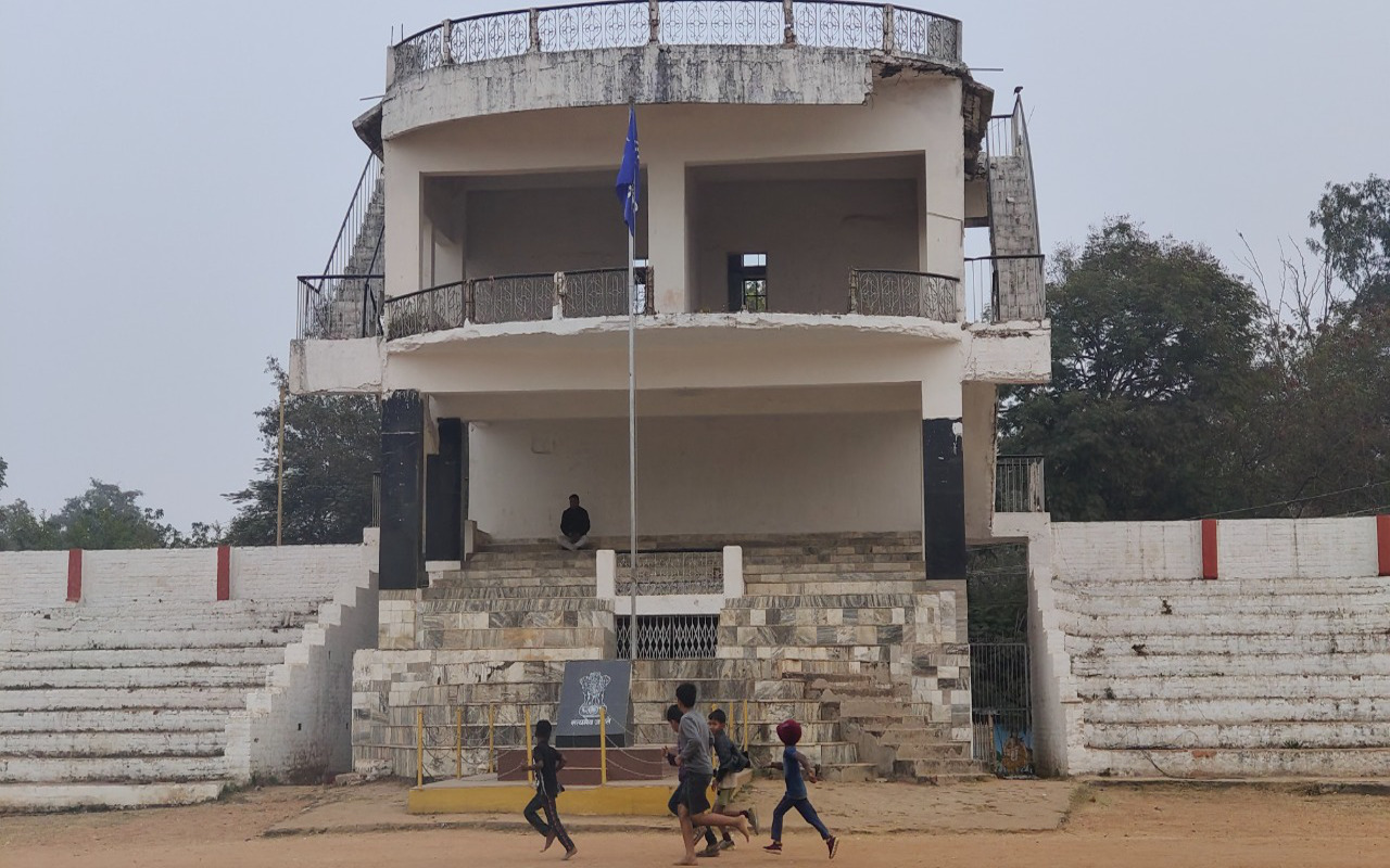 Palamu stadium is in dilapidated condition