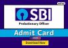 Sbi Po Prelims Admit Card 2023 Released