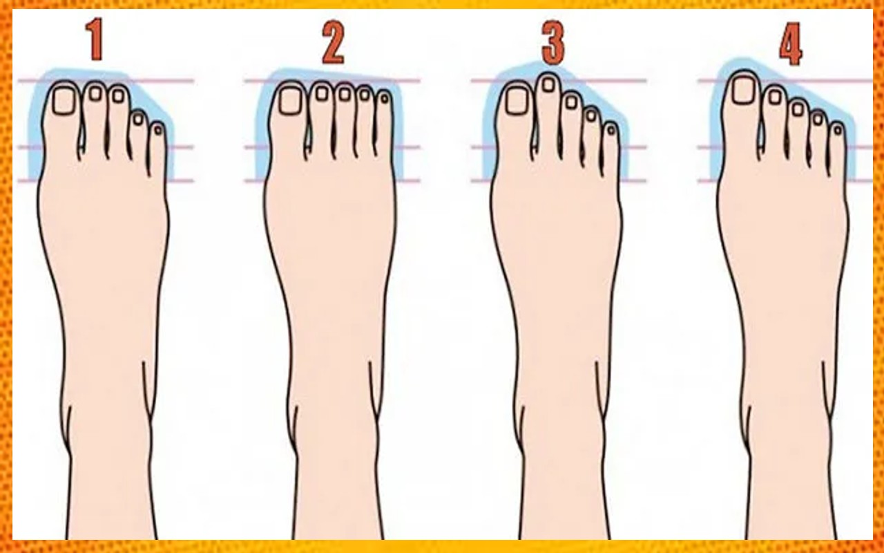 know your personality from your toes