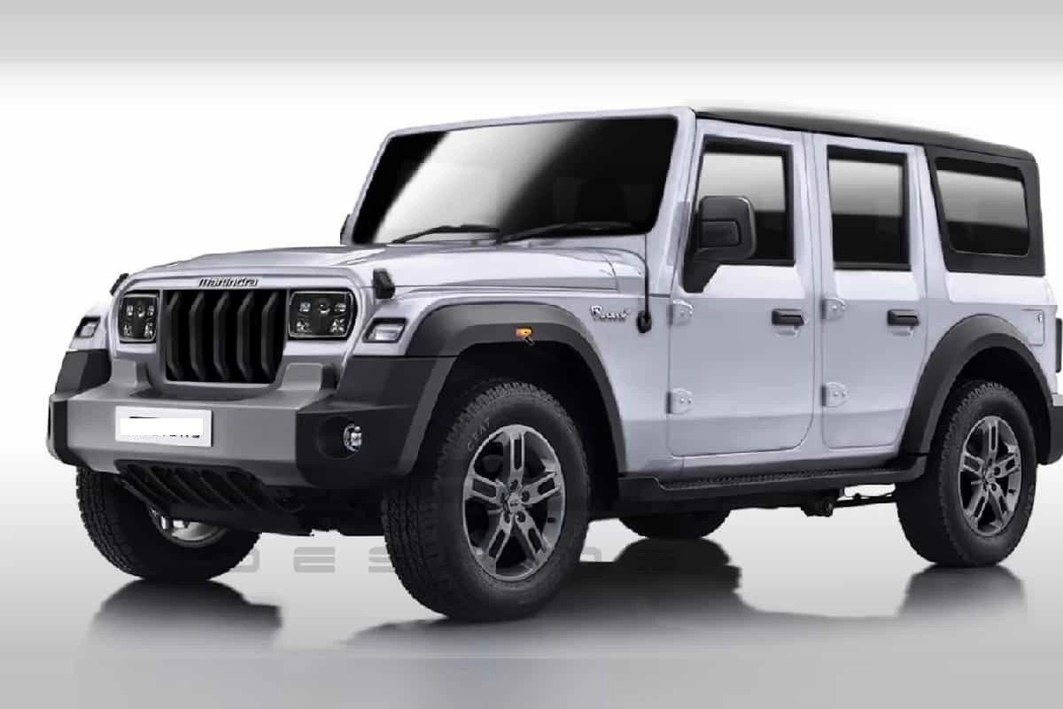 5 Door Mahindra Thar Rendering