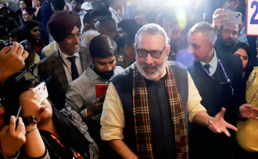 Stay at a distance Giriraj Singh told reporters in Patna