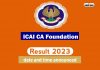Ca Foundation Dec Result Date