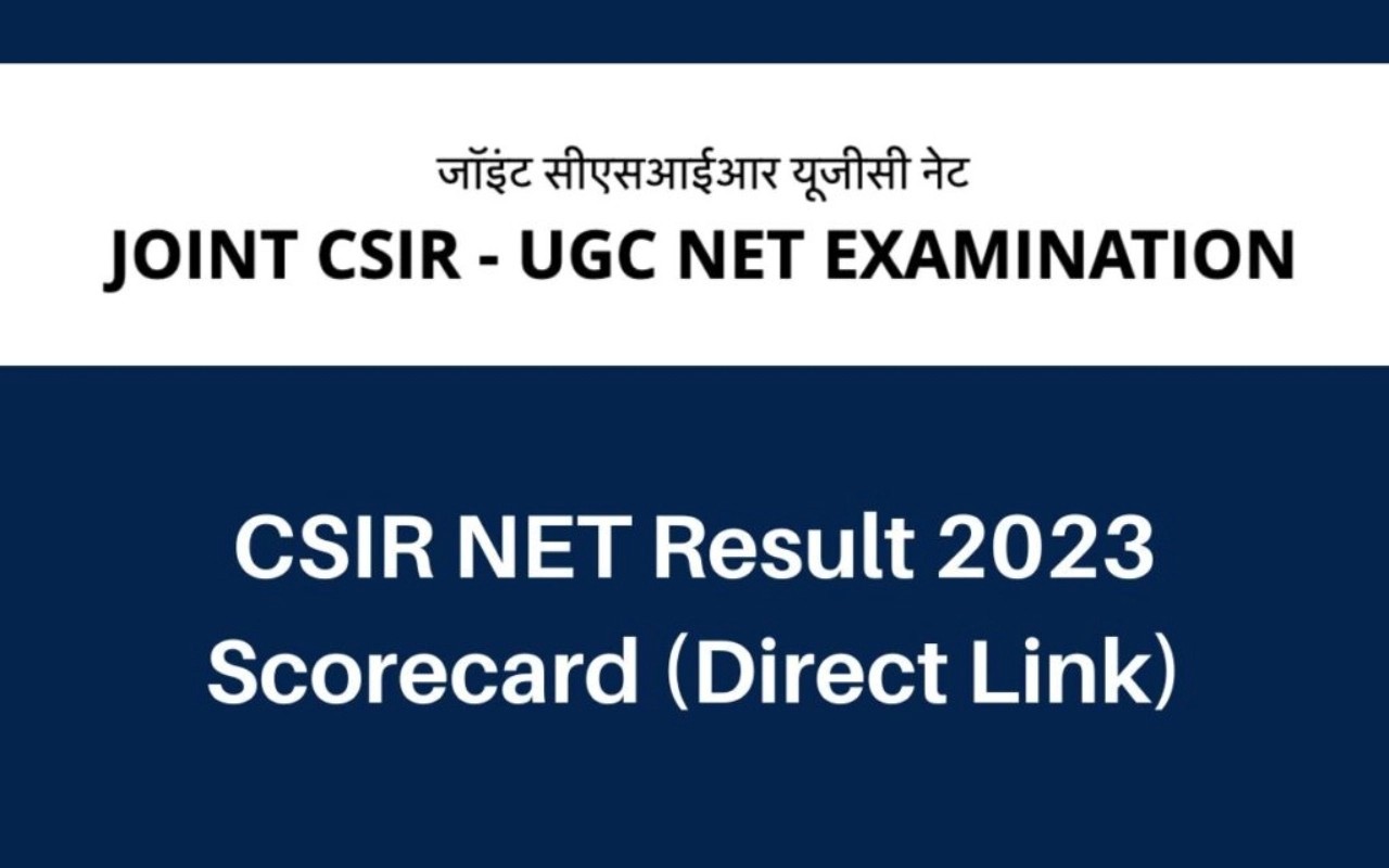 Csir Ugc Net Result 2023 Updates