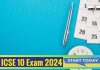 Icse Class 10Th Exam 2024