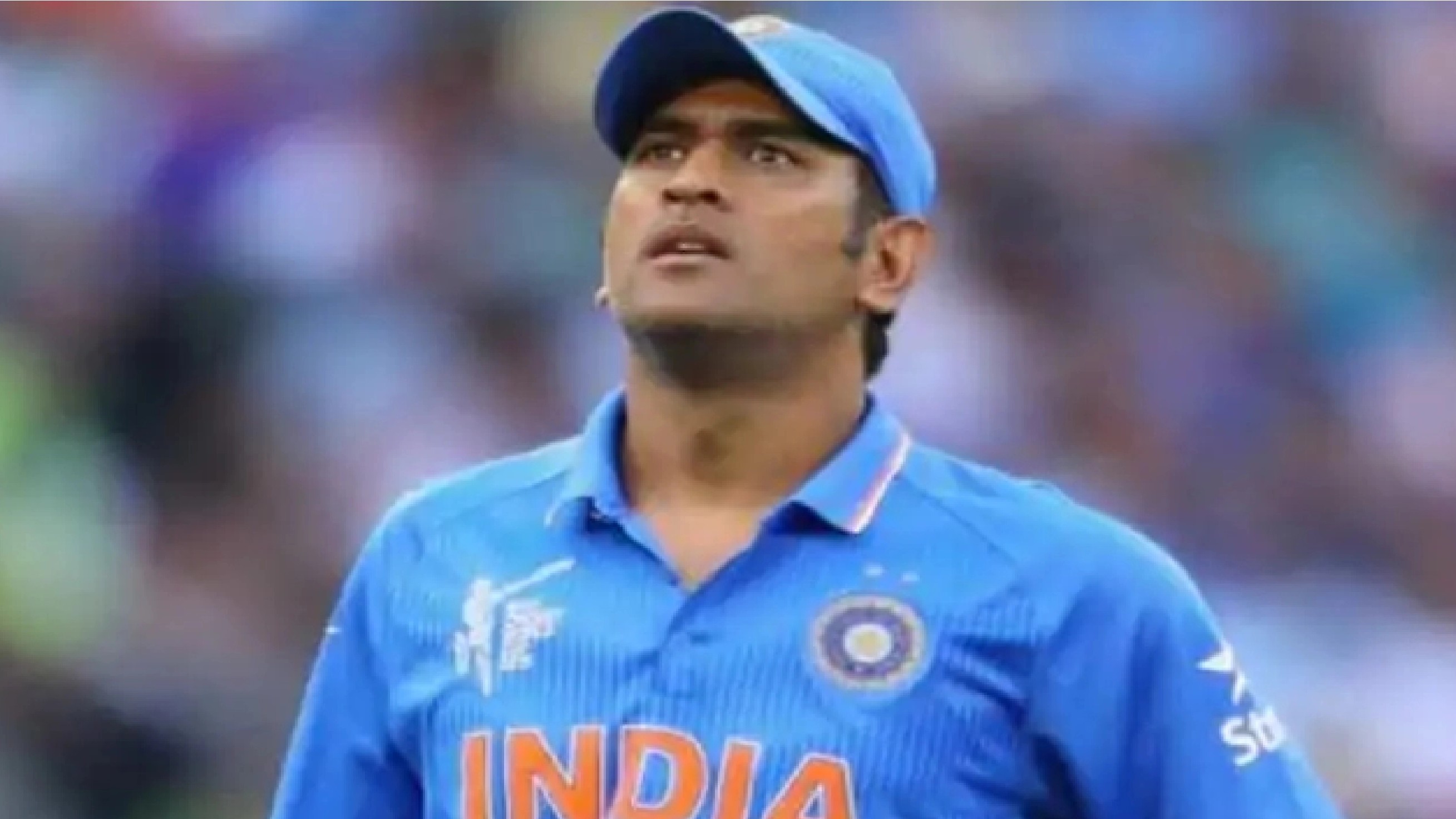 MS Dhoni in match