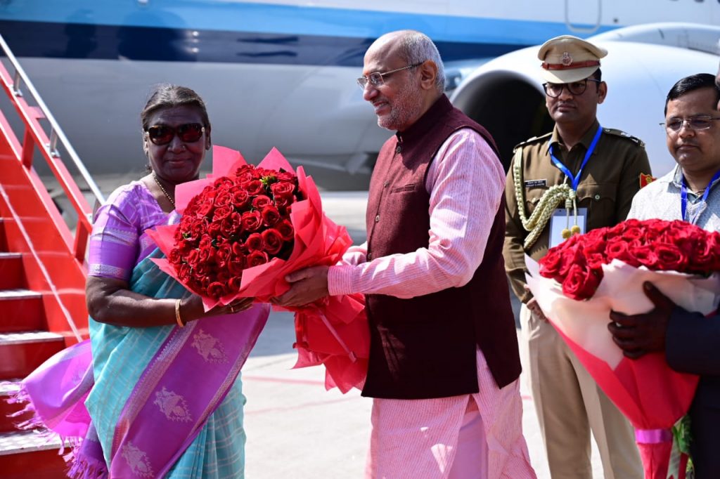 Droupadi Murmu Welcome At Ranchi Airport
