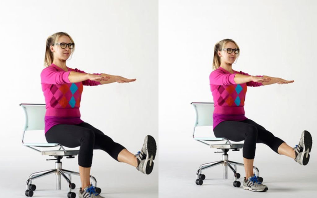 Chair Exercises: ऑफिस में लगातार बैठे रहने से बढ़ रहा है वजन? ये आसान एक्सरसाइज कर सकती है आपकी मदद 3 Exercise1234
