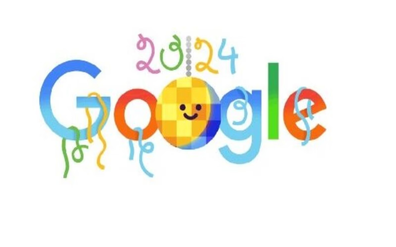 Google Doodle Happy New Year 2024 1