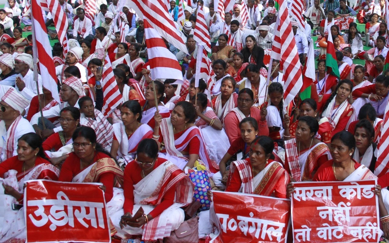 Sarna Dharam Code Demand Protest At Jantar Mantar