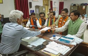 BJP candidate Ashish Dubey files his nomination