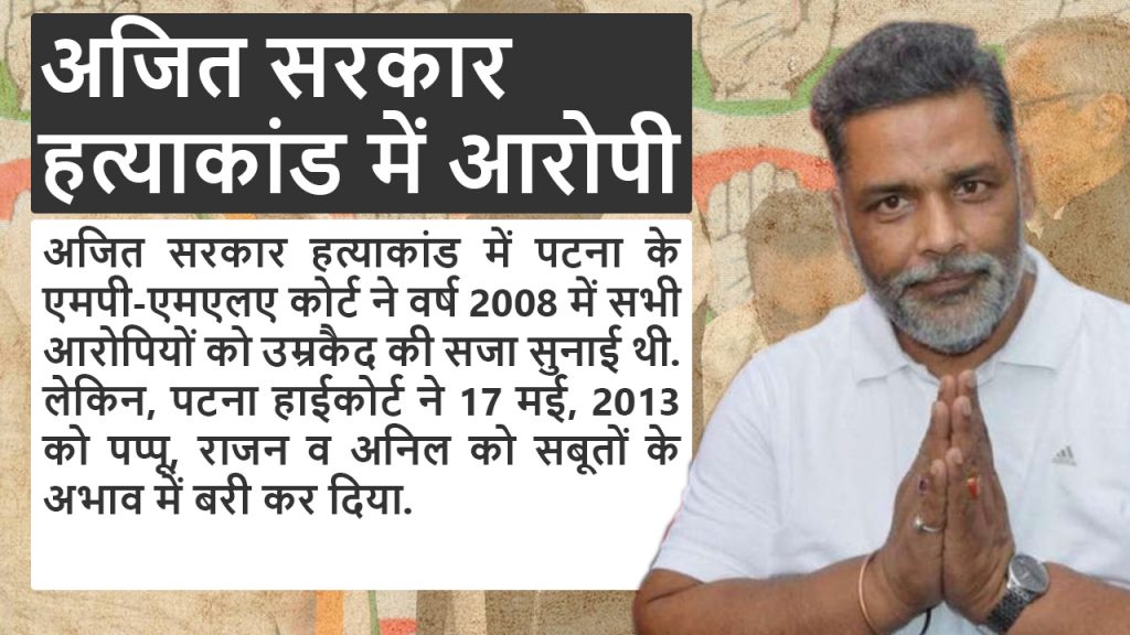 पूर्व सांसद पप्पू यादव ने 36 साल में जीते 6 चुनाव, जानिए अब तक का राजनीतिक सफर 6 6 2