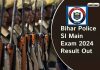 Bihar Police Si Main Exam 2024 Result Out