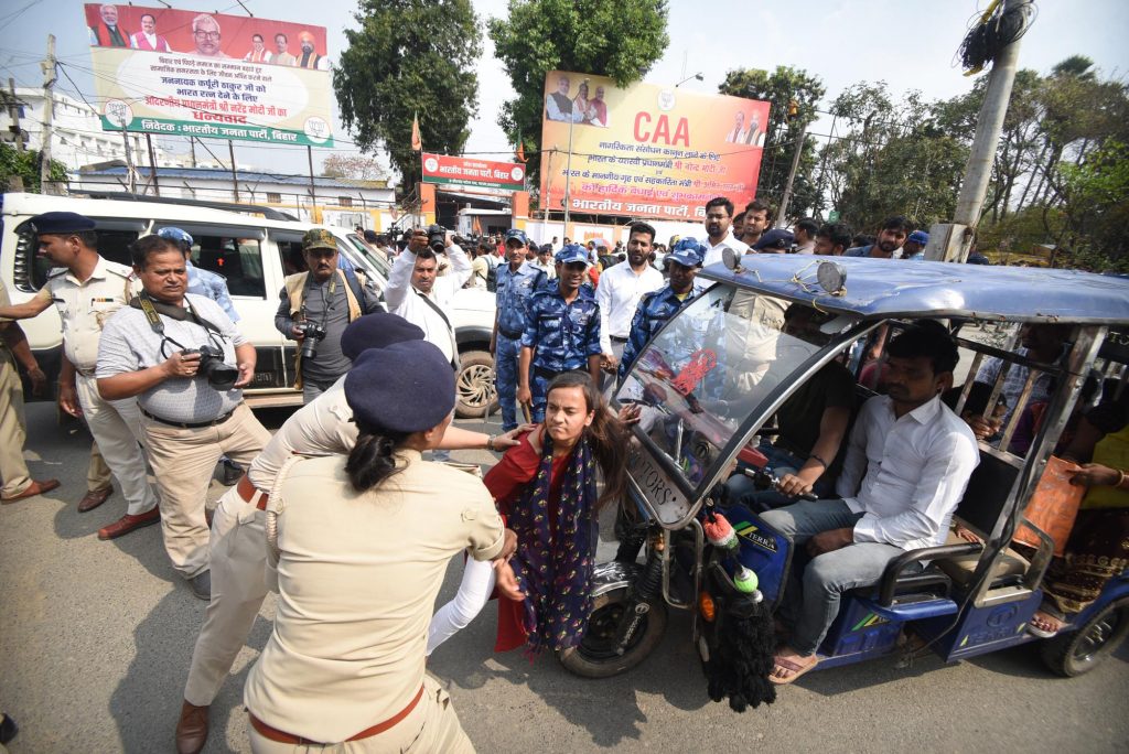 Police detain Intermediate students during stage protest outside BJP state office against governments decision to discontinue plus 2 classes 5