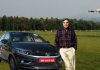 Ratan Tata With Tiago Ev Car