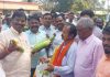 Arjun Munda In Seraikela Kharsawan With Farmers And Maize