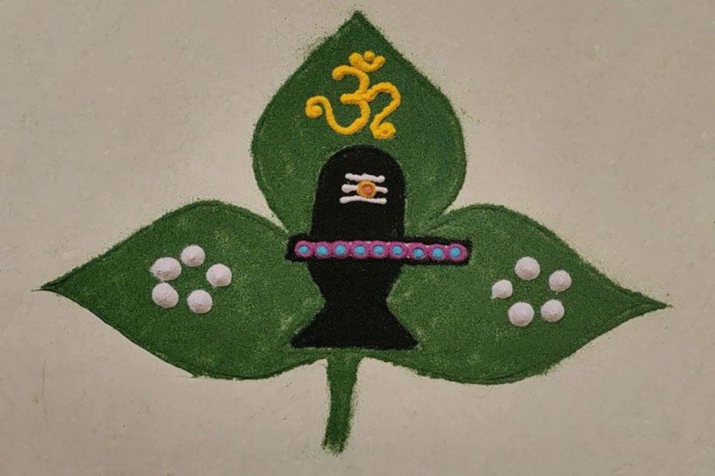 Mahashivratri Rangoli Designs: खूबसूरत रंगोली के साथ महाशिवरात्रि को बनाएं खास, यहां हैं कमाल के आइडियाज 5 Shivling 1