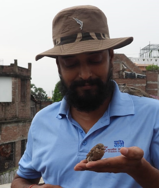 भारतीय वन्यजीव संस्थान देहरादून के गंगा प्रहरी स्पेयरहेड दीपक कुमार