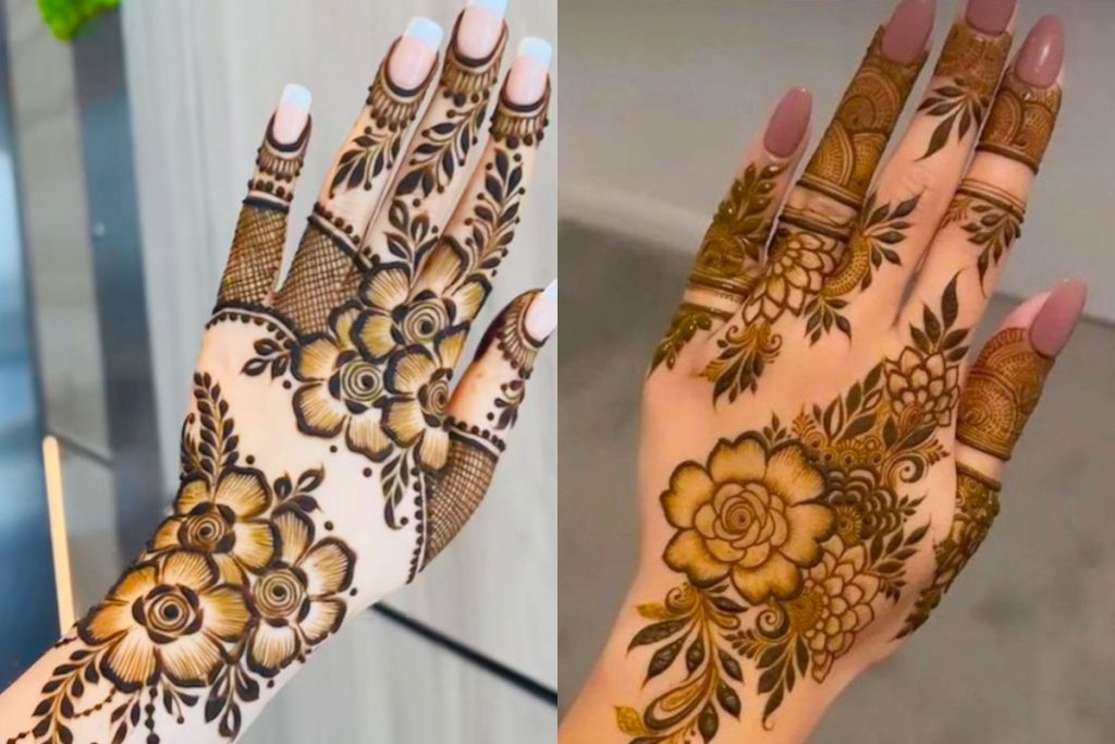 Mehndi Designs: नवरात्रि के लिए खूबसूरत मेहंदी डिज़ाइन, अब 3D स्टाइल में भी... 4 Floral Mehndi Design 1