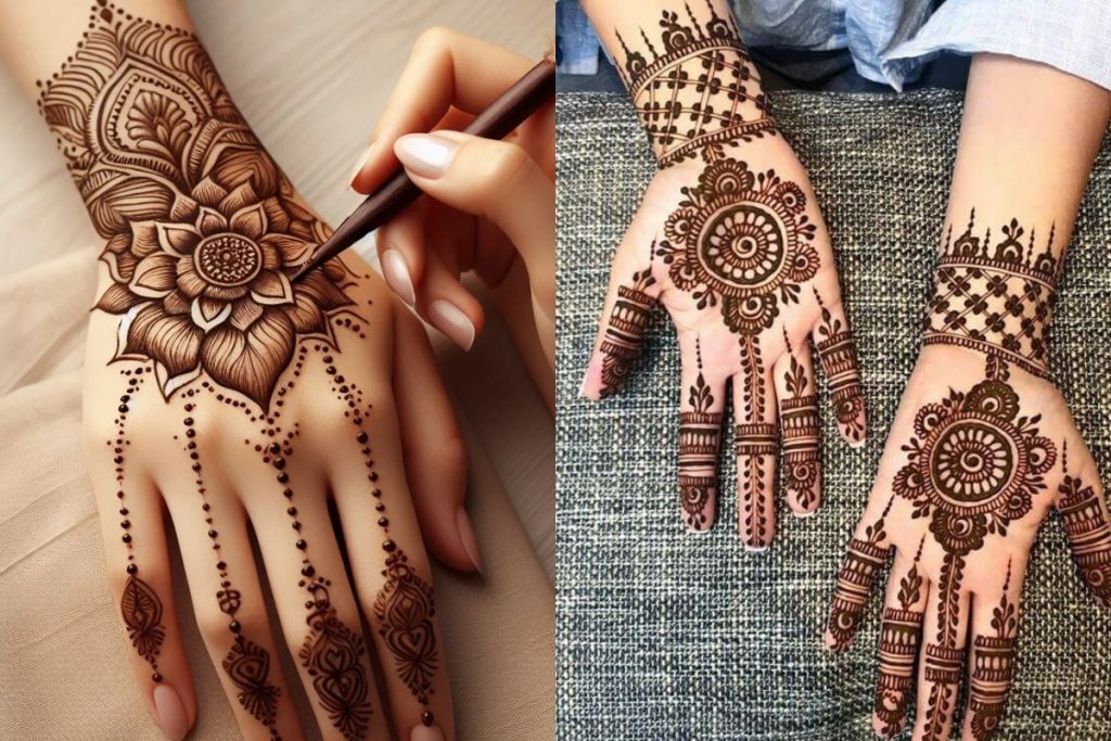 floral mehndi design