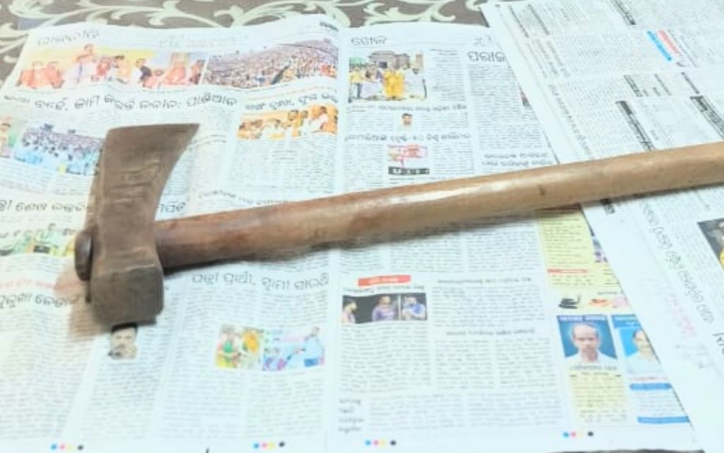 odisha double murder accuse arrest axe recovered