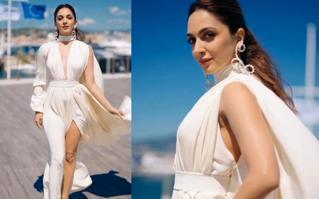 Cannes 2024: हाई स्लिट व्हाइट गाउन में कियारा ने ढाया कहर