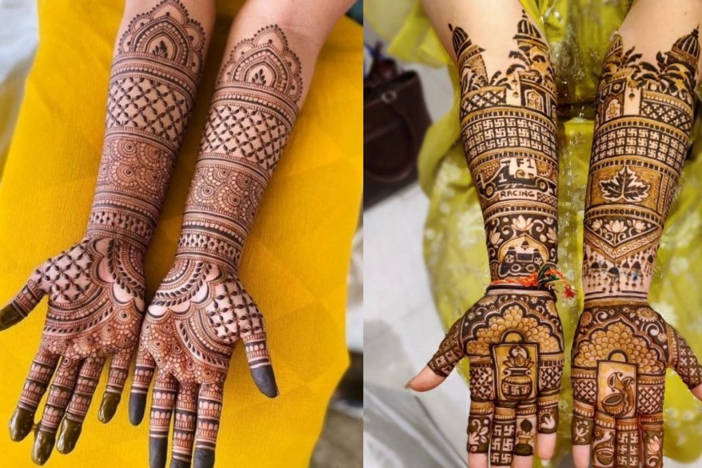 Vat Savitri Mehndi Design: वट सावित्री के मौके पर अपने हाथों पर रचाएं ये खूबसूरत मेहंदी डिजाइन, लगाना है बेहद सिंपल 1 Full Hand Mehndi Design
