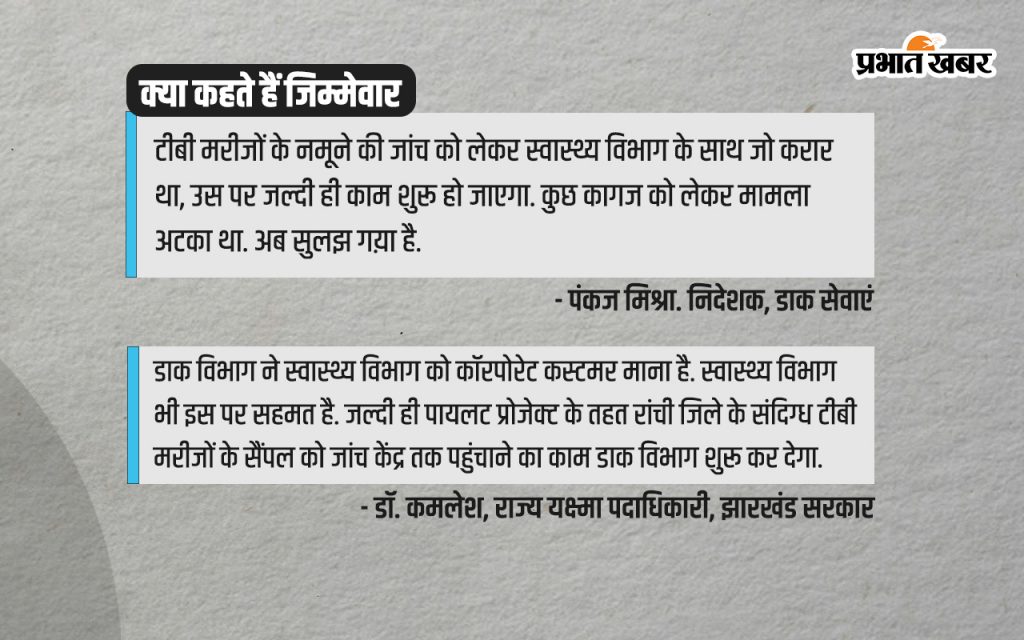 झारखंड का स्वास्थ्य विभाग व्यक्ति है या कंपनी, डाक विभाग को समझने में लग गए साल भर 1 Tuberclusis Quotes