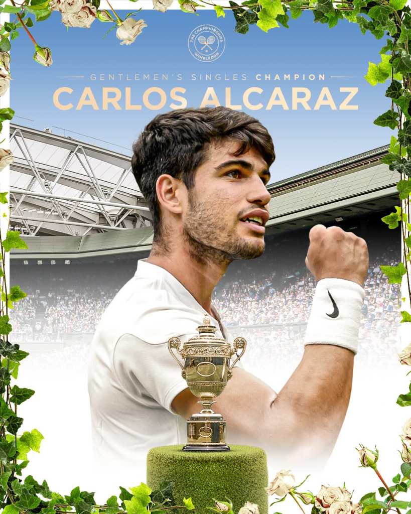 Wimbledon:'अब से टेनिस पर एक ही राज करेगा', सचिन तेंदुलकर ने अल्काराज को टेनिस का नया बादशाह बताया 1 Image 195