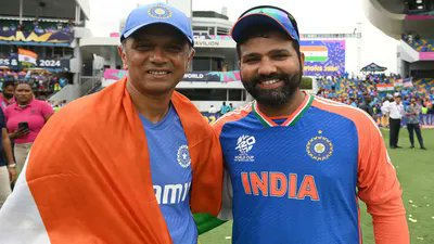 T20 World Cup Final: 'नवंबर में रोहित के फोन ने मुझे रुकने पर किया मजबूर'- Dravid 1 Image 28