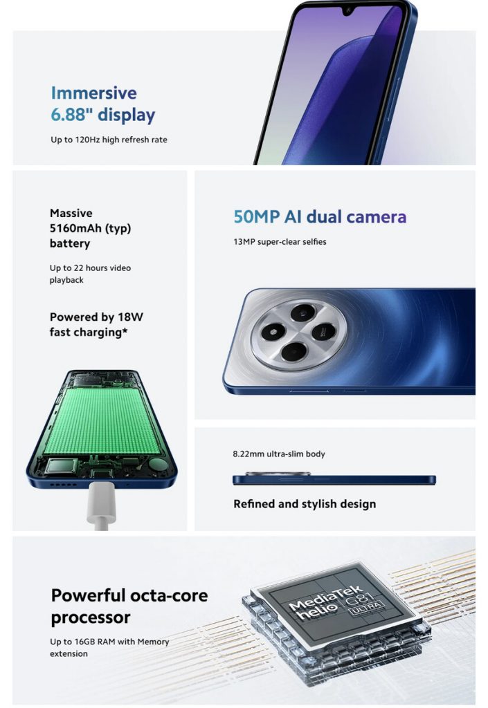 Redmi 14C: सस्ते दाम पर आया प्रीमियम लुक वाला शाओमी का यह स्मार्टफोन 2 Xiaomi Redmi 14C Top Specs