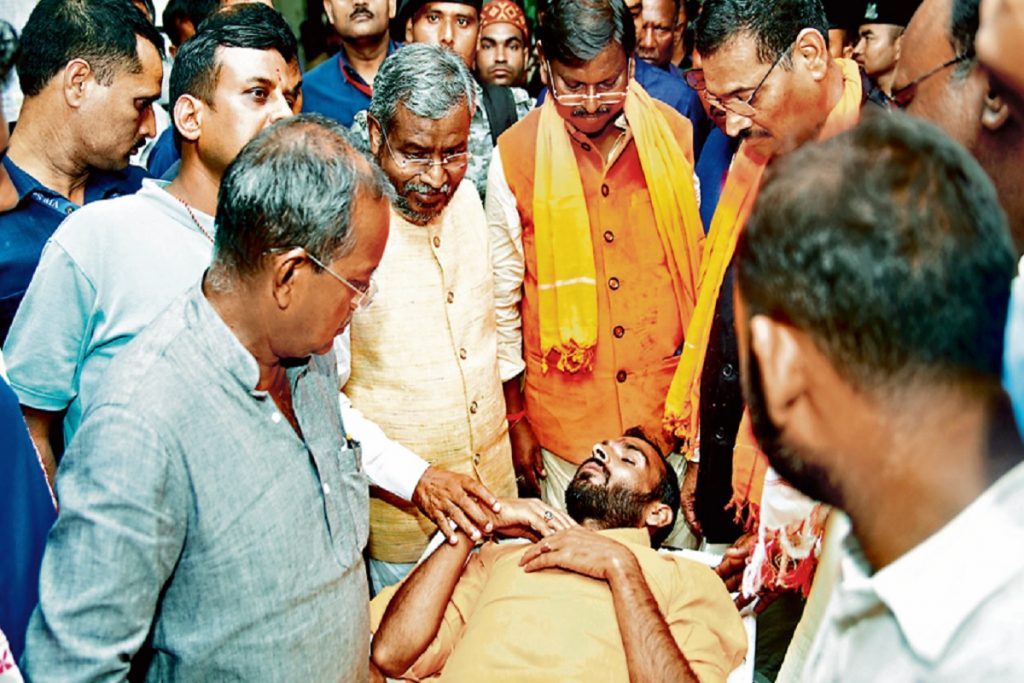 झारखंड: युवा आक्रोश रैली में Bjp नेताओं और पुलिस का ऐसा हुआ आमना-सामना, देखें तस्वीरें 4 Akrosh Rally 838