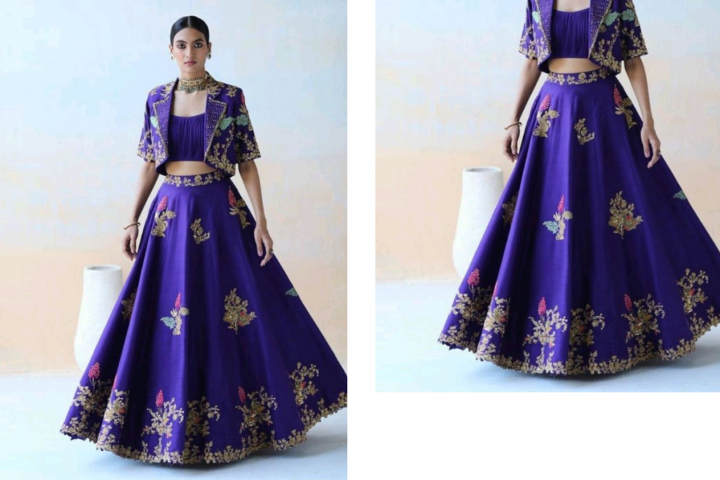 Navratri Outfits For Dandiya: पुरानी बनारसी साड़ी से बनावायें गरबा नाईट के लिए चनिया चोली 4 Style Choli 2
