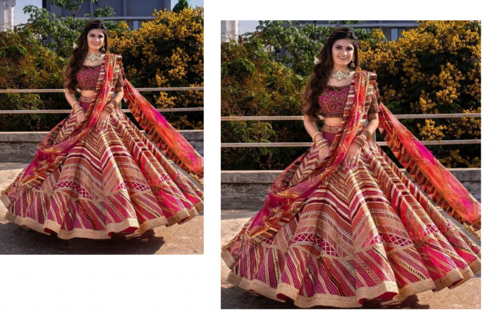 Navratri Outfits For Dandiya: पुरानी बनारसी साड़ी से बनावायें गरबा नाईट के लिए चनिया चोली 2 Style Choli 4