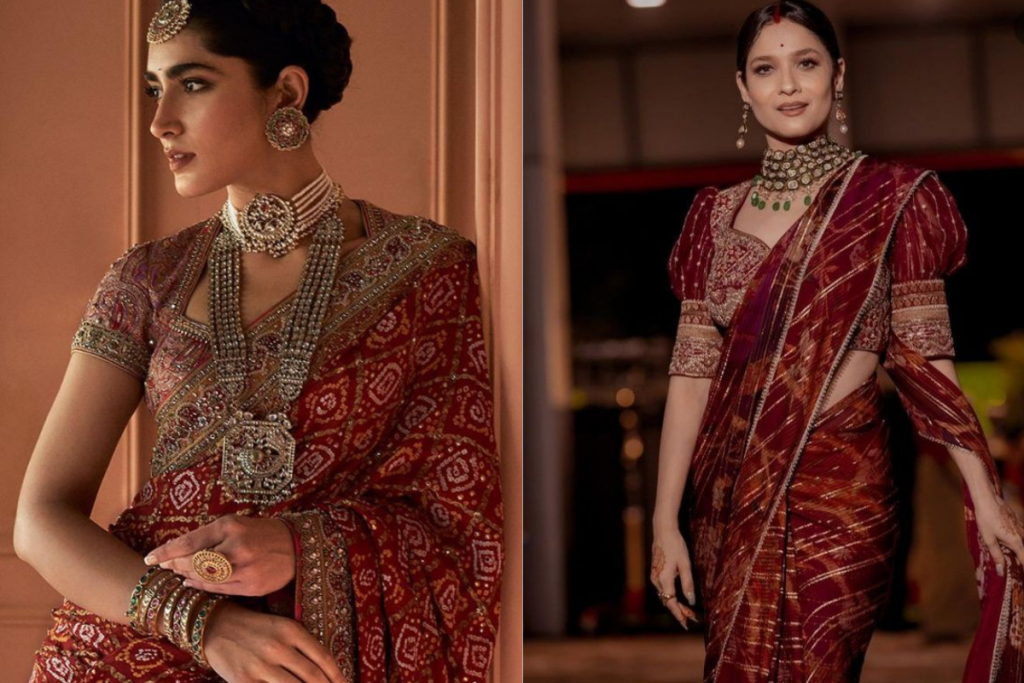 Karwa Chauth Lehariya Saree: करवाचौथ पर पहनें ये डिजाइनर लहरिया साड़ी, दिखेंगी सबसे हटके... 1 Karwa Chauth