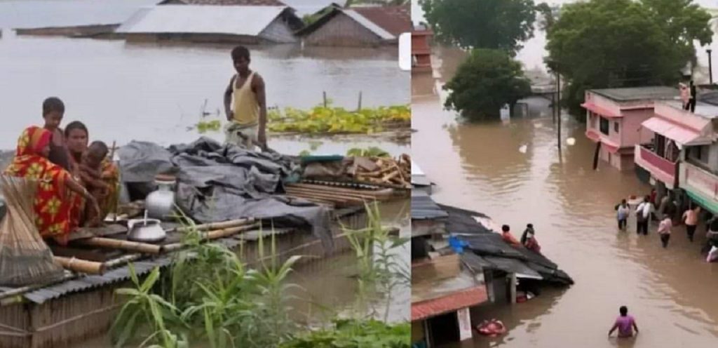 Bihar Flood Photo : दरभंगा व मुजफ्फरपुर में तैरती दिखी जिंदगी, डूबते लोगों को बचाने के लिए बढ़े हाथ 2 62Cb1354 6114 44Bf 8C3D 6C8677Ca0B7A