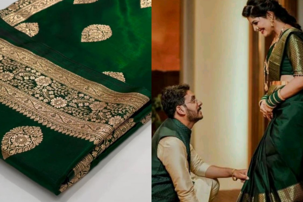 Karwa Chauth Saree Colour: करवा चौथ पर पहने इस रंग की साड़ी से मजबूत होंगे वैवाहिक संबंध 4 Karwa Chauth Saree Colour 4
