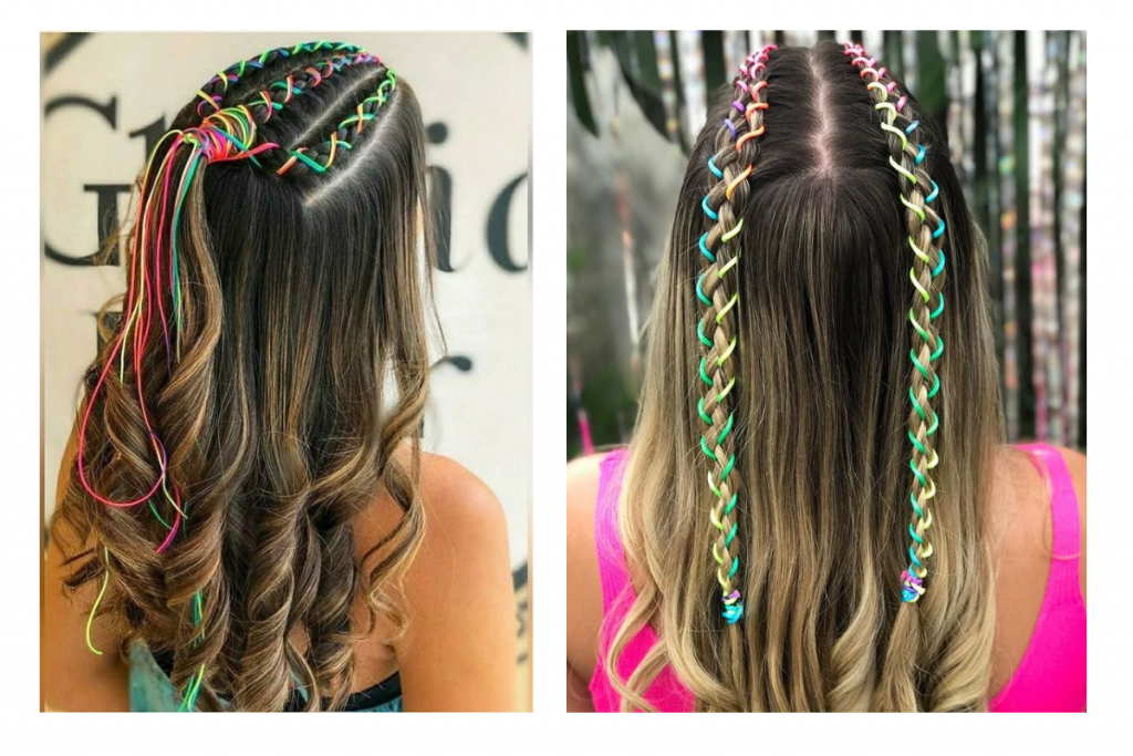 Navratri Hair Style With Colourful Ribbon: आपके गरबा लुक में चार चांद लगा देगी ये हेयरस्टाइल 2 Navratri Hair Style With Colorful Ribbon 3 2