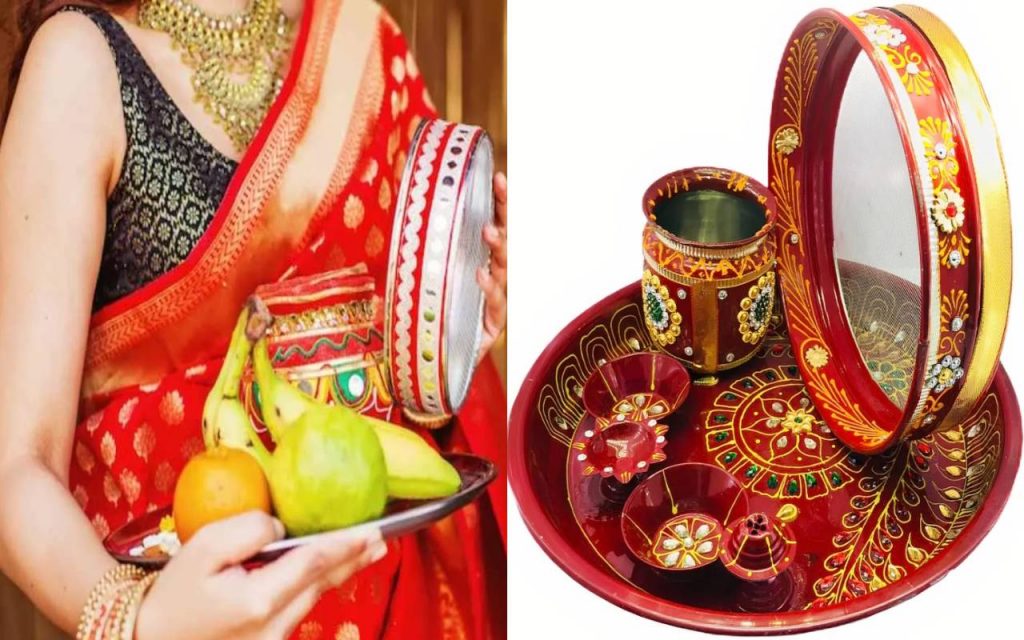 Karwa Chauth Ki Thali: करवा चौथ की थाली सजाने के लिए जरूरी सामग्री, ऐसे सजाएं थाली 2 New Project 2024 10 18T153252.784