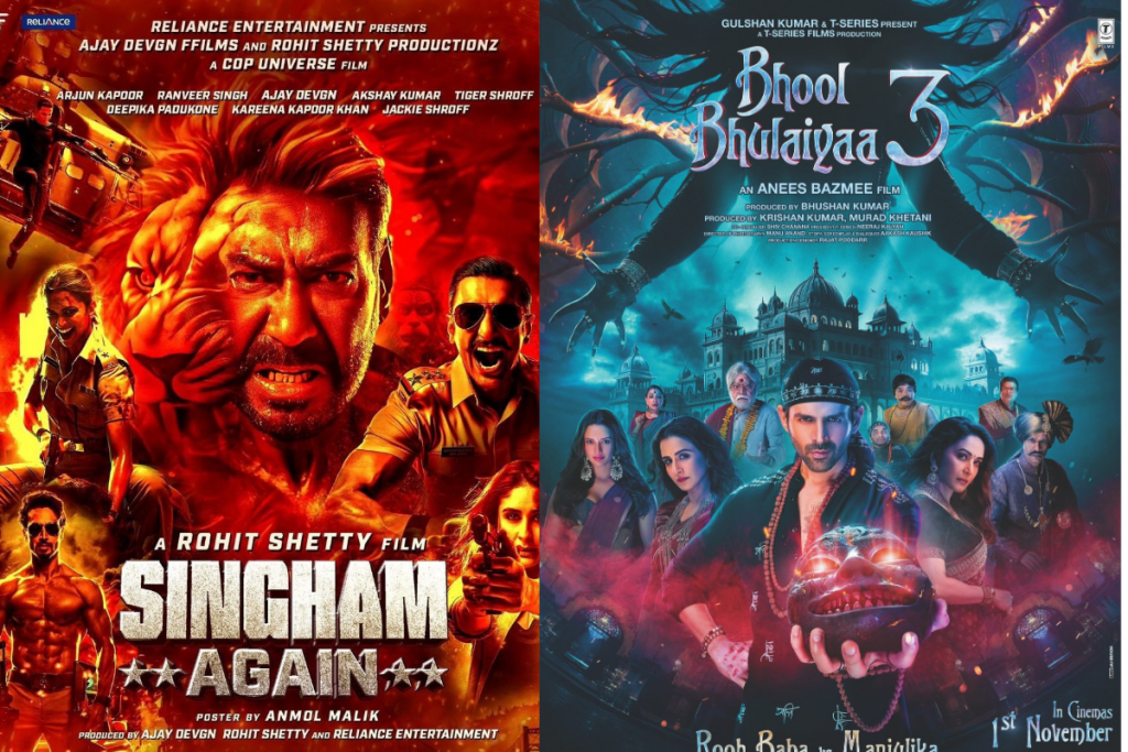 Singham Again Vs Bhool Bhulaiyaa 3: कार्तिक की फिल्म से क्लैश नहीं करना चाहते थे अजय देवगन, जाने फिर आखिर किस वजह से नहीं टल पाया ये बड़ा मुकाबला 1 Singham Again Vs Bhool Bhulaiyaa 3