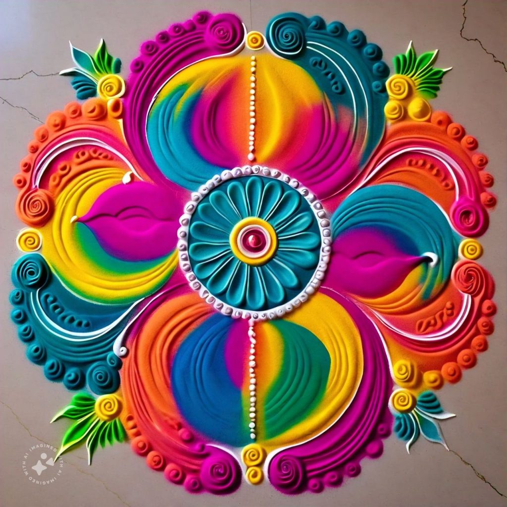 Diwali Simple Rangoli Design 2024: धनतेरस और दिवाली पर घर में बनाएं खूबसूरत रंगोली के डिजाइन, देखें Rangoli Photos 8 A6Bb6C63 2100 49Ec 9460 Cfd589314Cc5
