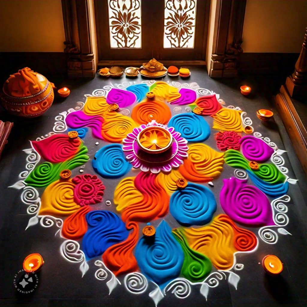 Diwali Simple Rangoli Design 2024: धनतेरस और दिवाली पर घर में बनाएं खूबसूरत रंगोली के डिजाइन, देखें Rangoli Photos 13 B8649F7C 3B8E 4D39 B453 E0E649B73856