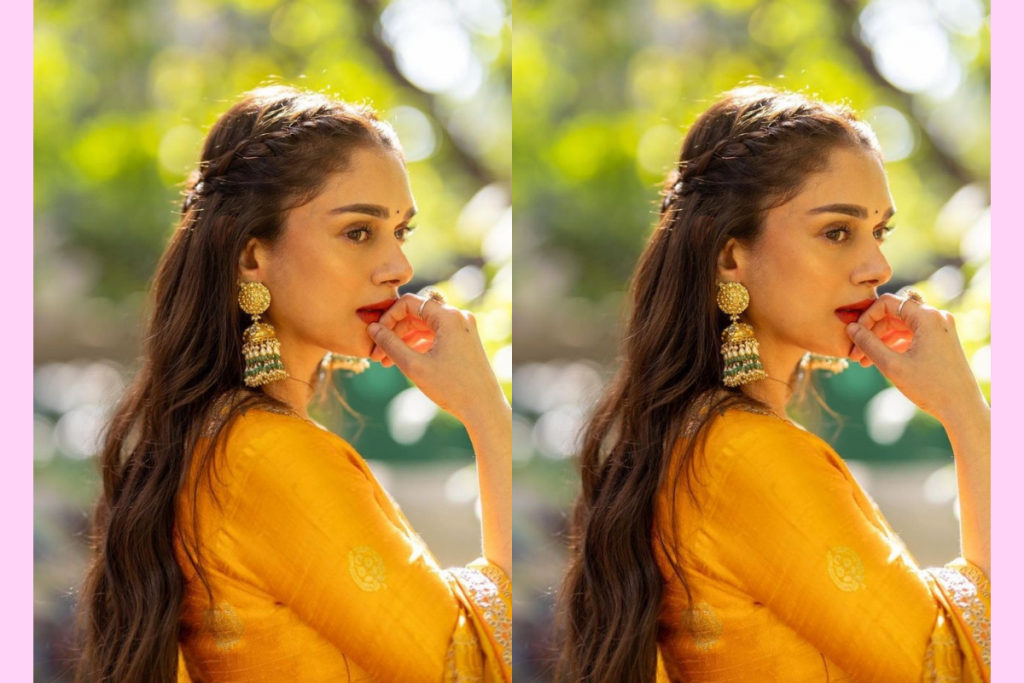 Aditi Rao Hydari Kundan Earring Style For Wedding: अपनाएं अदिति राव हैदरी के कुंदन इयररिंग्स स्टाइल, बनें खूबसूरती की मिसाल 5 Aditi Rao 6