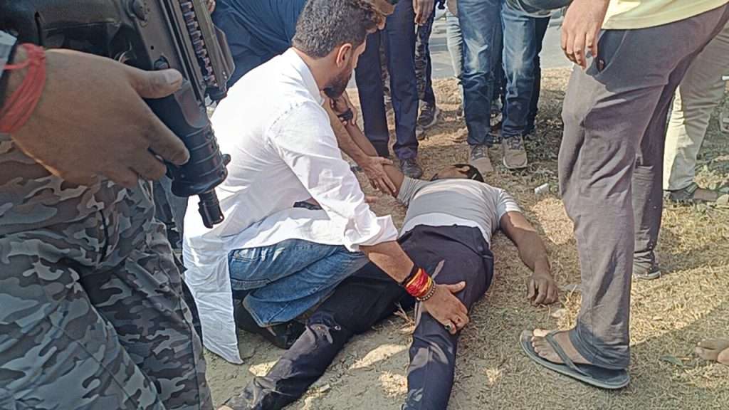 Chirag Paswan: सड़क पर तड़प रहे दो युवकों के लिए देवदूत बने चिराग, गाड़ी रुकवाकर पहुंचाया अस्पताल 1 Chirag Pic