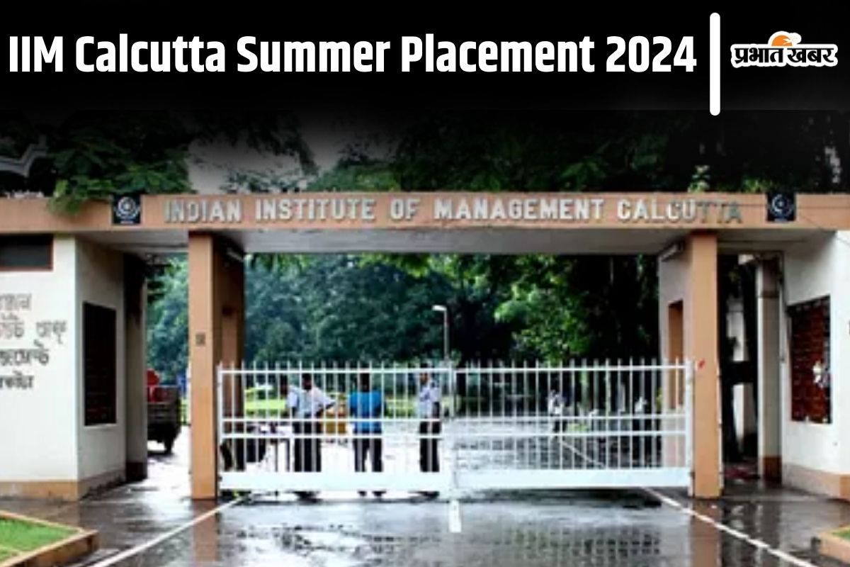 IIM Calcutta Summer placement 2024